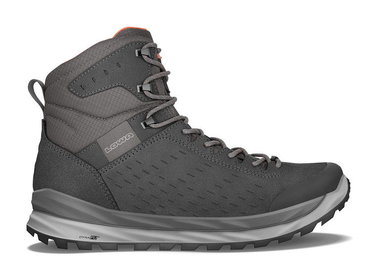 Lowa Alltag-Travelschuhe Malta Mid GTX (Veloursleder, wasserdicht) anthrazitgrau Herren